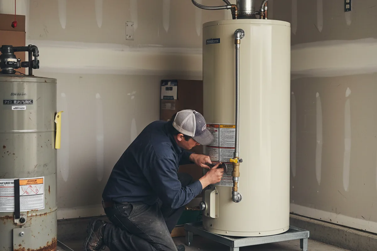 Water heater and shutoff valve replacement in Mount Sherman